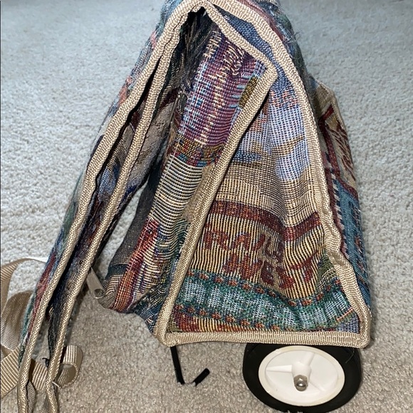 Carpet Bag Cart on Wheels - Picture 12 of 13